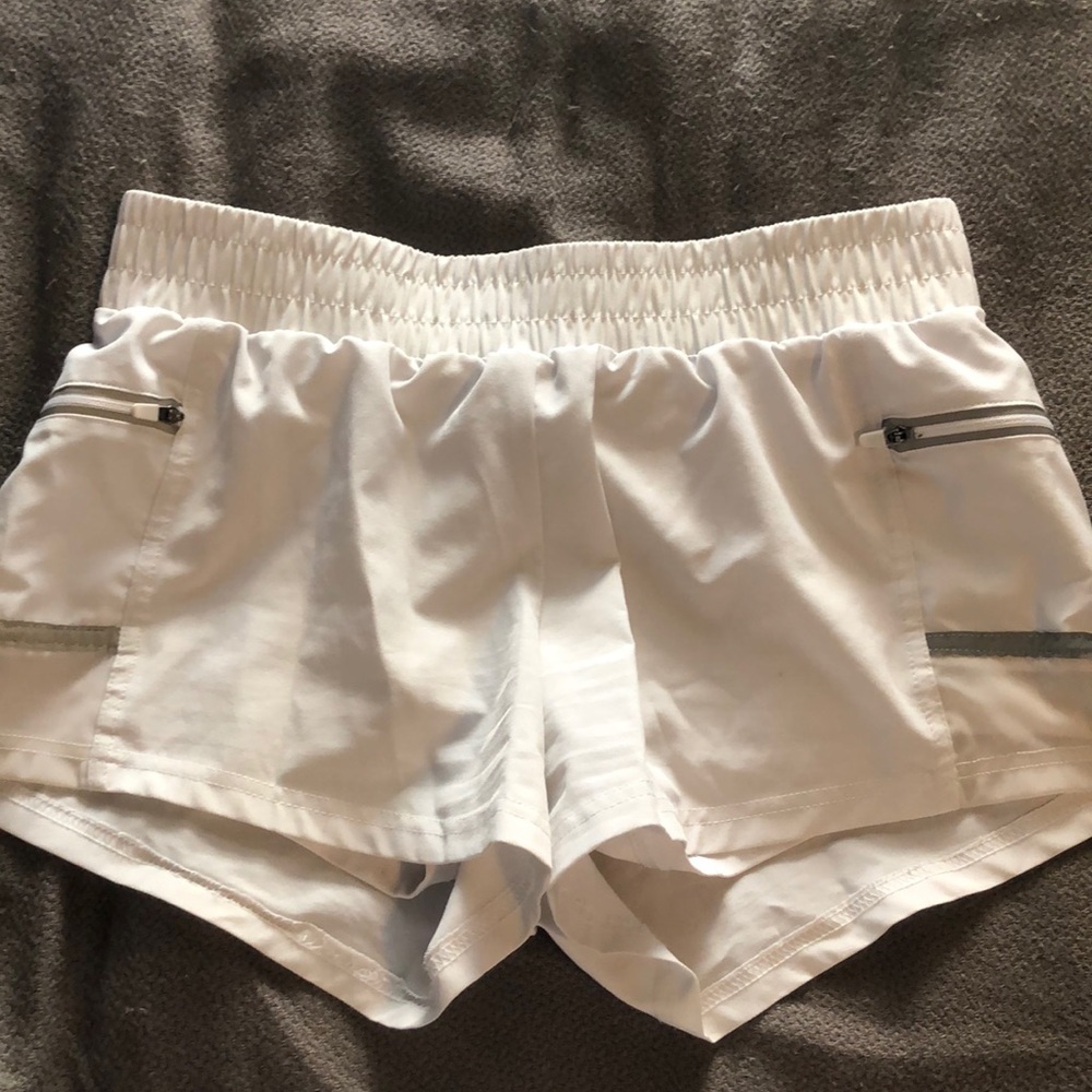 white Fabletics shorts
